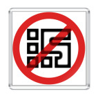 Магнит 6.5 x 6.5 см  STOP tv ZAO