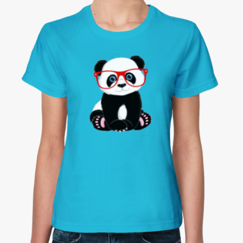 Женская футболка Hipster Panda