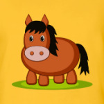 Лошадь на лугу