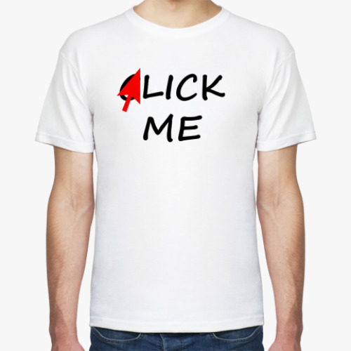 Футболка с принтом Click me