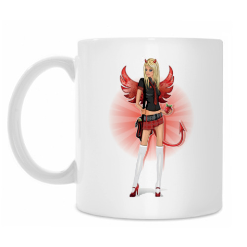 Кружка с принтом Дьяволица