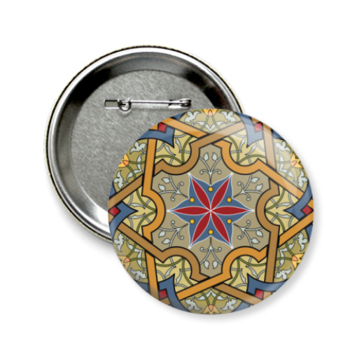 Значок 58мм  Арабский узор