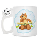 Кружка с футбольным мячиком