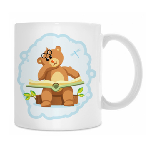 Кружка с принтом Медвежонок