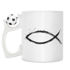 Кружка с футбольным мячиком