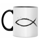 Кружка двухцветная