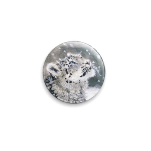 Значок 25мм с принтом Барс