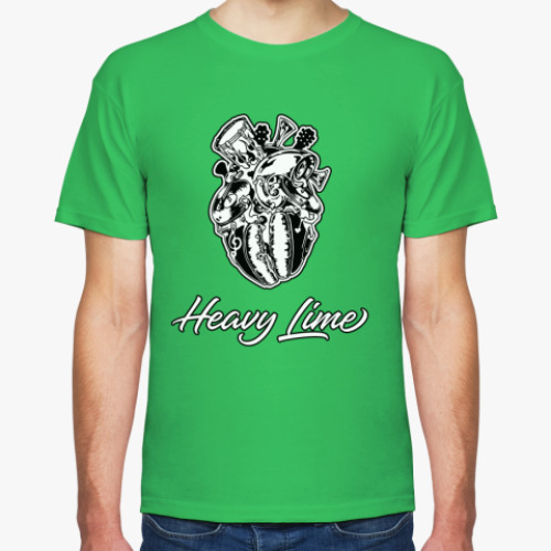 Футболка с принтом Heavy Lime