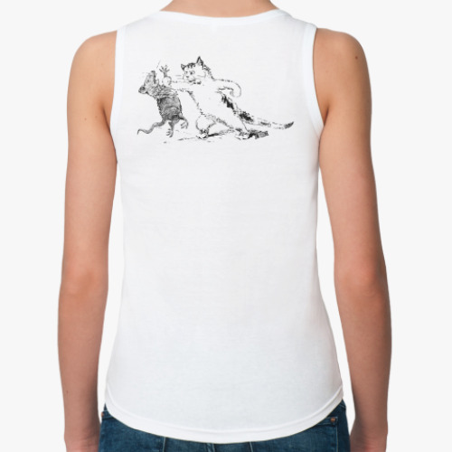 Женская майка с принтом Коты