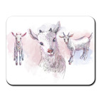 Акварельная козочка