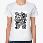 Классическая женская футболка  футболка