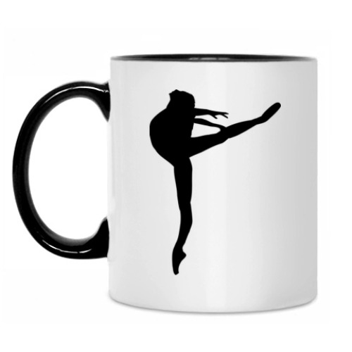 Кружка с принтом балет