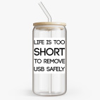 Банка с бамбуковой крышкой