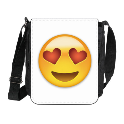 Сумка на плечо (мини-планшет) Emoji Смайл: Влюбленный