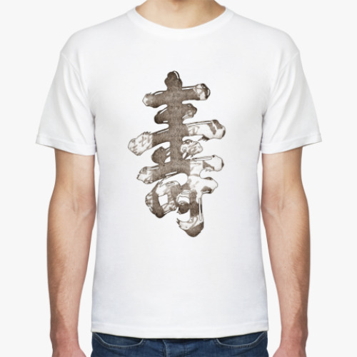 Футболка с принтом Иероглиф Долголетие