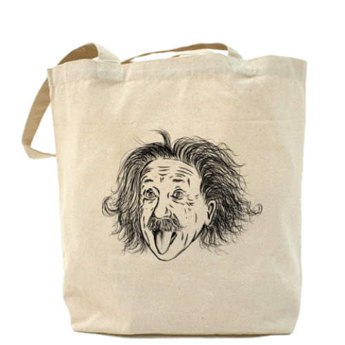 Сумка шоппер с принтом Einstein