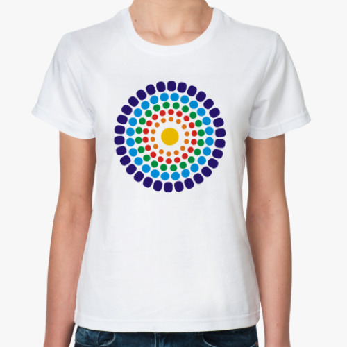 Классическая футболка радуга