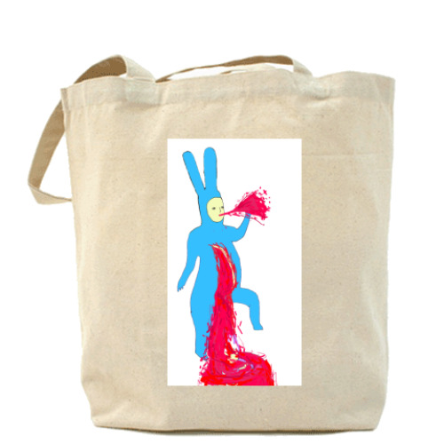 Сумка шоппер с принтом rabbit