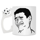 Кружка с футбольным мячиком