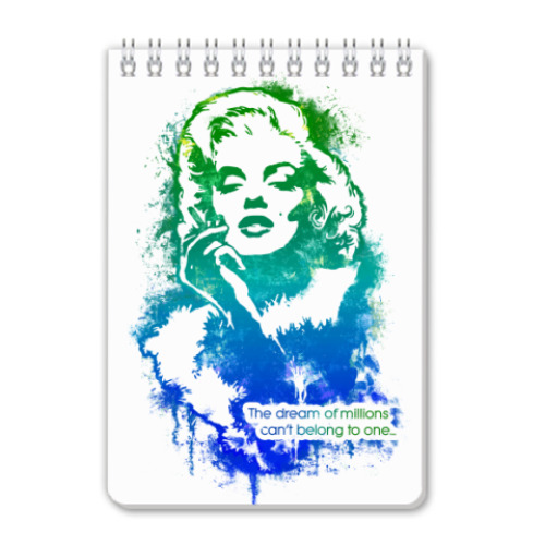 Блокнот с принтом Мерилин Монро