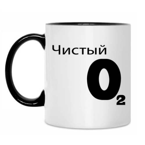 Кружка с принтом Кислород