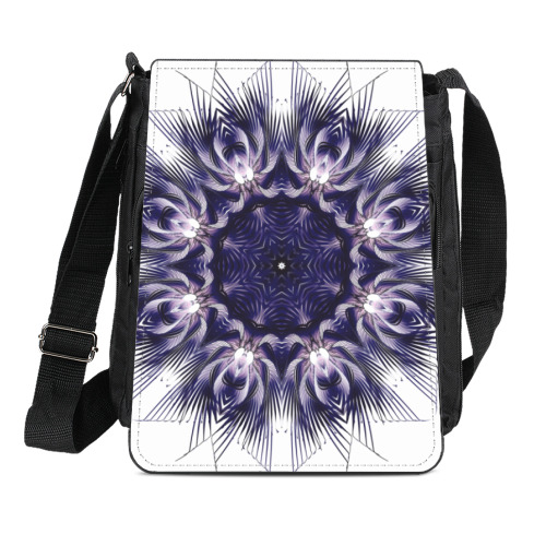 Сумка-планшет с принтом воздушная мандала с полосочками и усикам