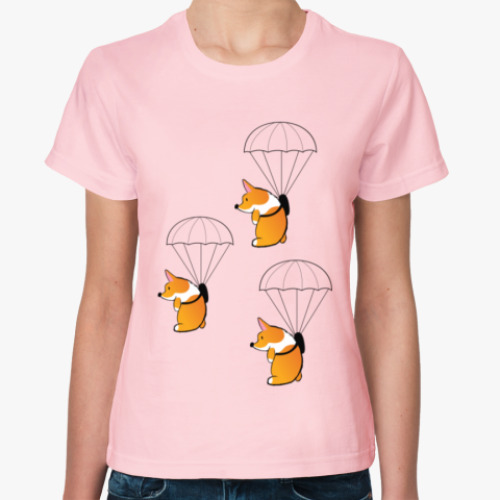 Женская футболка смешные собаки корги