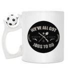 Кружка с футбольным мячиком