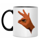 Кружка двухцветная