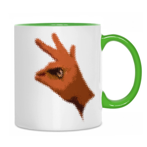 Кружка с принтом Хищная птица