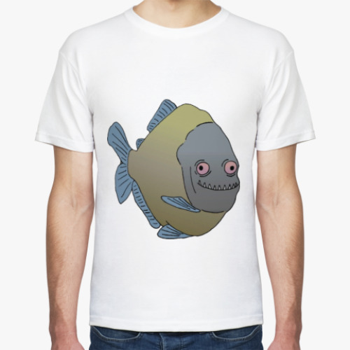 Футболка с принтом Пиранья