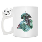 Кружка с футбольным мячиком