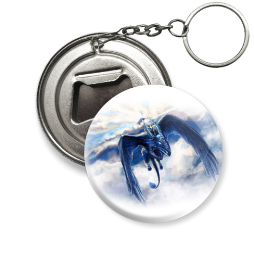 Брелок-открывашка с принтом  Крылатый дракон