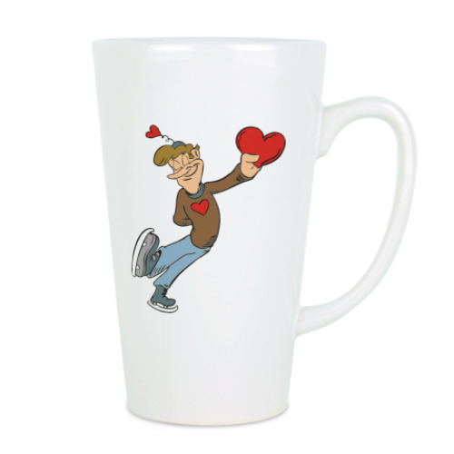 Чашка Латте с принтом Влюблённый