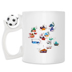 Кружка с футбольным мячиком