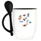 Кружка с ложкой