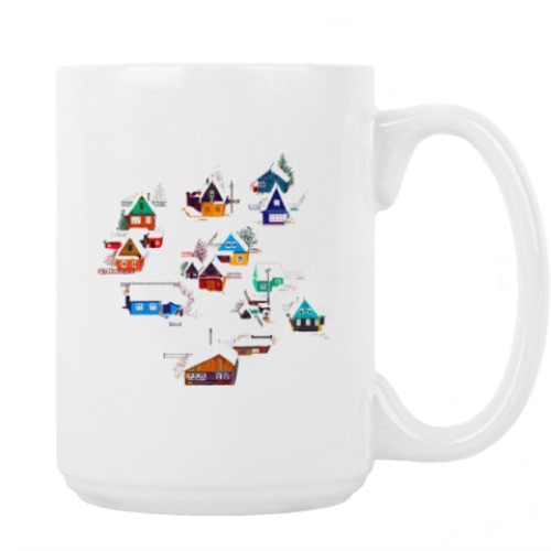 Кружка с принтом Derevnya