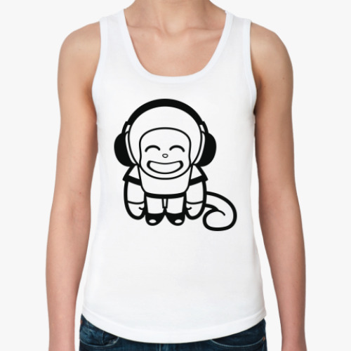 Женская майка Animals / Music monkey