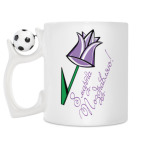 Кружка с футбольным мячиком