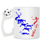 Кружка с футбольным мячиком