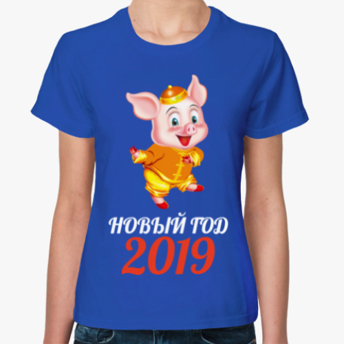 Женская футболка Новый Год 2019