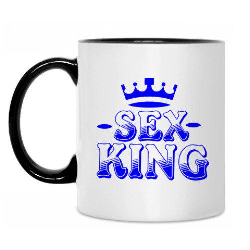 Кружка с принтом Sex king