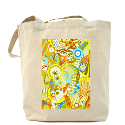 Сумка шоппер с принтом happiness