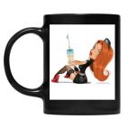 Кружка цветная UV-DTF