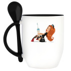 Кружка с ложкой