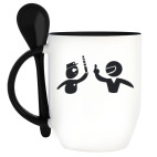 Кружка с ложкой