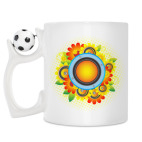 Кружка с футбольным мячиком