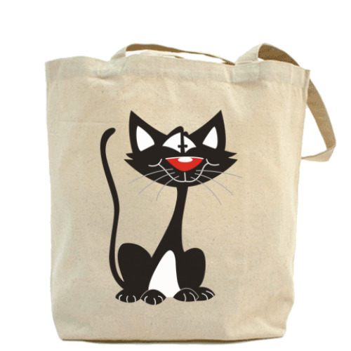 Сумка шоппер с принтом Кот.