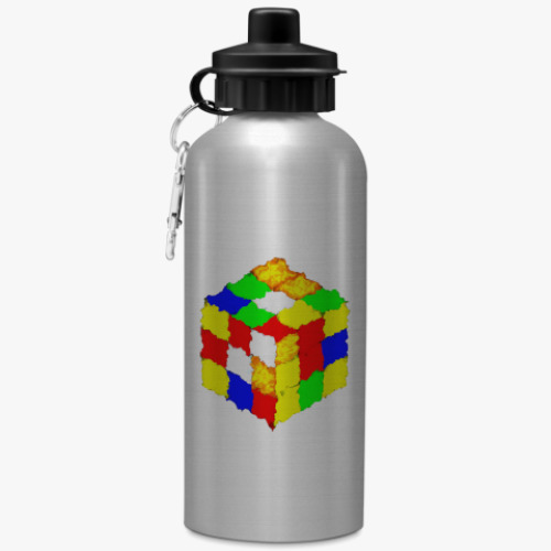 Спортивная бутылка/фляжка Кубик Рубика