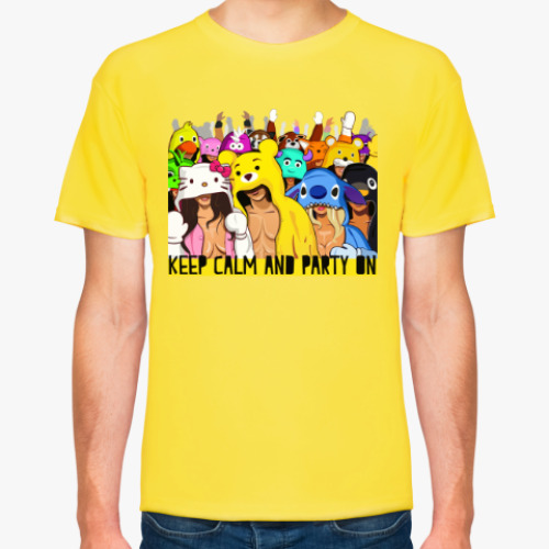 Футболка с принтом Keep calm